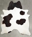 Black and White XX-Large Brazilian Cowhide Rug 7'7"H x 6'7"W #A54409 by Hudson Hides