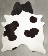 Black and White XX-Large Brazilian Cowhide Rug 7'7"H x 6'7"W #A54409 by Hudson Hides