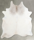 Ivory with Beige X-Large Brazilian Cowhide Rug 7'5"H x 6'0"W #A54412 by Hudson Hides