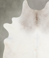 Ivory with Beige X-Large Brazilian Cowhide Rug 7'5"H x 6'0"W #A54412 by Hudson Hides