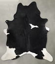 Black and White XX-Large Brazilian Cowhide Rug 8'4"H x 6'6"W #A54414 by Hudson Hides