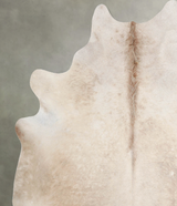 Champagne X-Large Brazilian Cowhide Rug 6'9"H x 6'6"W #A54418 by Hudson Hides