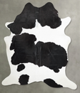Black and White X-Large Brazilian Cowhide Rug 7'3"H x 6'3"W #A54424 by Hudson Hides