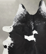 Black and White XX-Large Brazilian Cowhide Rug 8'1"H x 6'3"W #A54425 by Hudson Hides