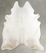 Grey with Beige XX-Large Brazilian Cowhide Rug 7'10"H x 6'10"W #A54427 by Hudson Hides