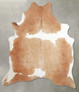 Beige and White XX-Large Brazilian Cowhide Rug 7'10"H x 6'6"W #A54432 by Hudson Hides