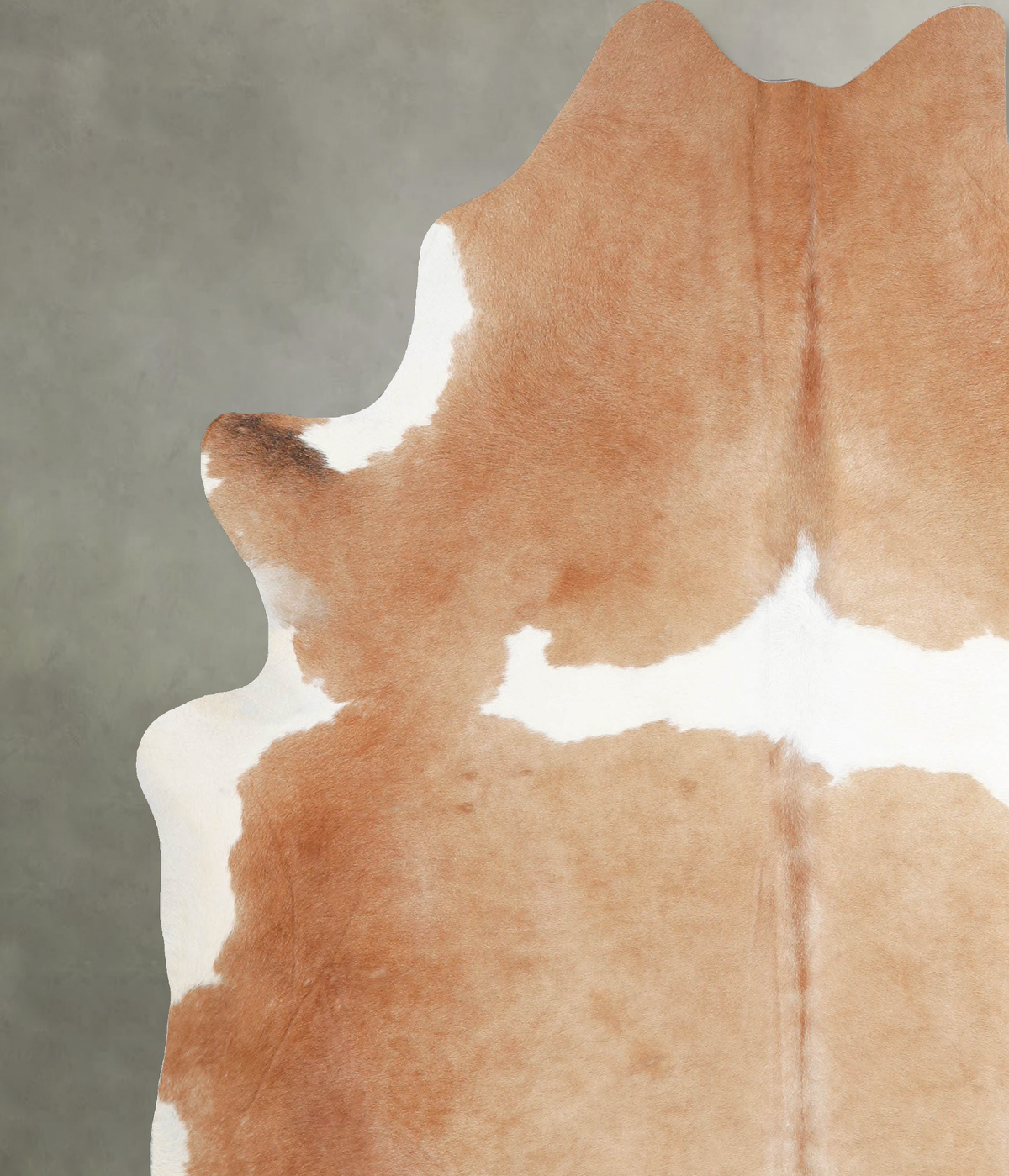 Beige and White XX-Large Brazilian Cowhide Rug 7'10"H x 6'6"W #A54432 by Hudson Hides