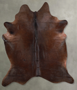 Chocolate X-Large Brazilian Cowhide Rug 7'10"H x 6'4"W #A54433 by Hudson Hides