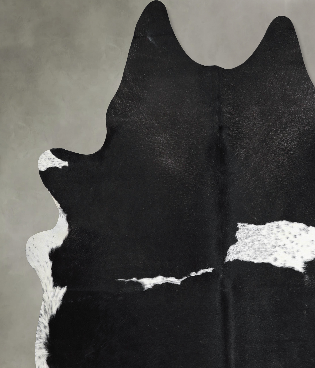 Black and White XX-Large Brazilian Cowhide Rug 7'10"H x 6'9"W #A54440 by Hudson Hides
