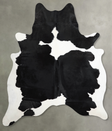 Black and White X-Large Brazilian Cowhide Rug 7'6"H x 6'4"W #A54441 by Hudson Hides
