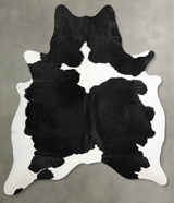 Black and White X-Large Brazilian Cowhide Rug 7'6"H x 6'4"W #A54441 by Hudson Hides