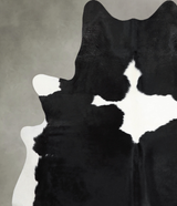 Black and White X-Large Brazilian Cowhide Rug 7'6"H x 6'4"W #A54441 by Hudson Hides