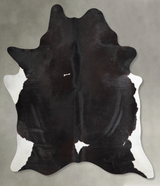 Black and White XX-Large Brazilian Cowhide Rug 8'1"H x 6'7"W #A54442 by Hudson Hides