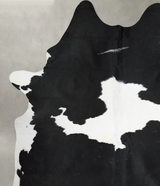Black and White X-Large Brazilian Cowhide Rug 7'11"H x 6'2"W #A54443 by Hudson Hides