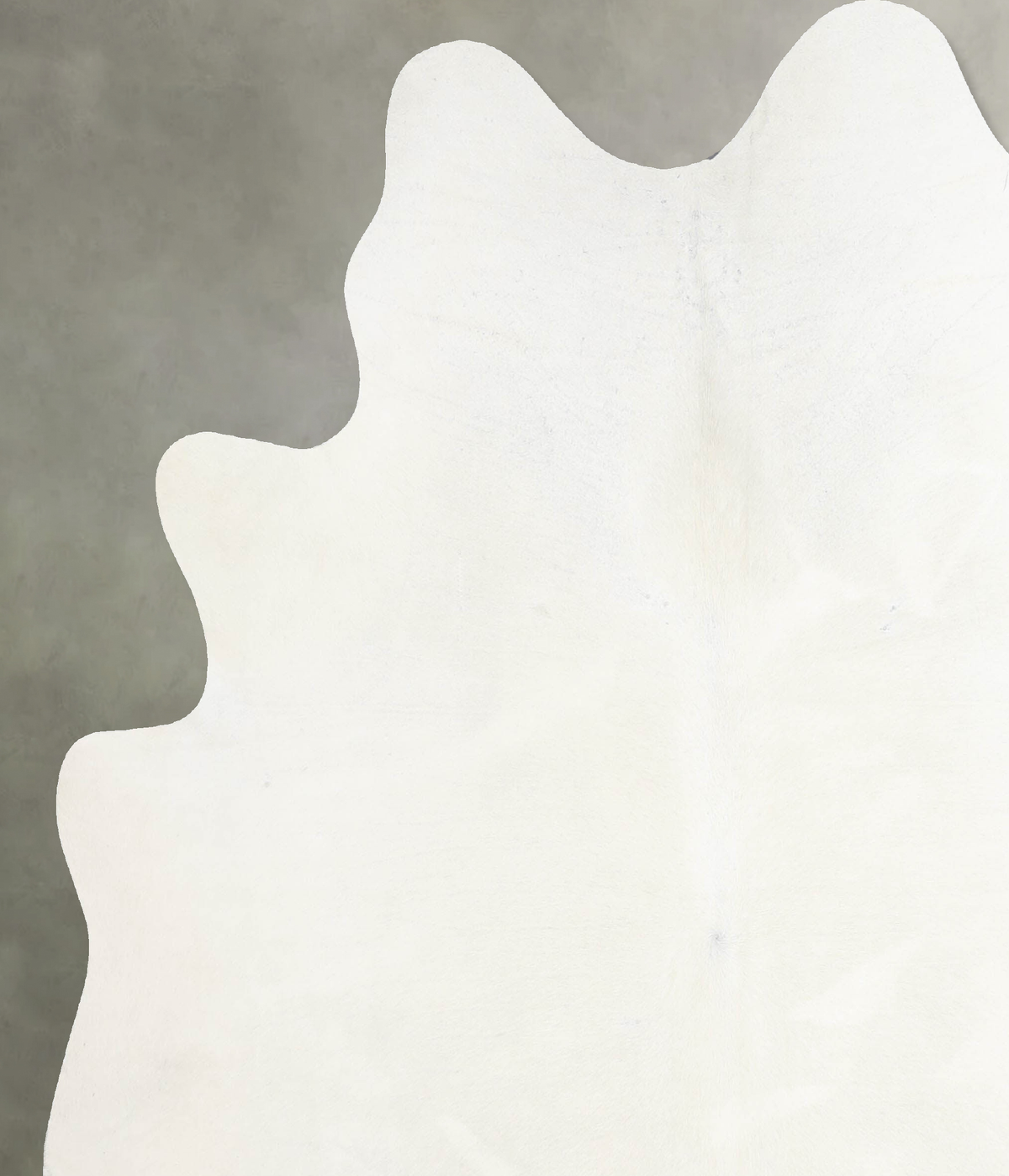 Solid White X-Large Brazilian Cowhide Rug 6'9"H x 6'3"W #A54449 by Hudson Hides