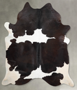 Chocolate and White X-Large Brazilian Cowhide Rug 7'3"H x 6'3"W #A54450 by Hudson Hides