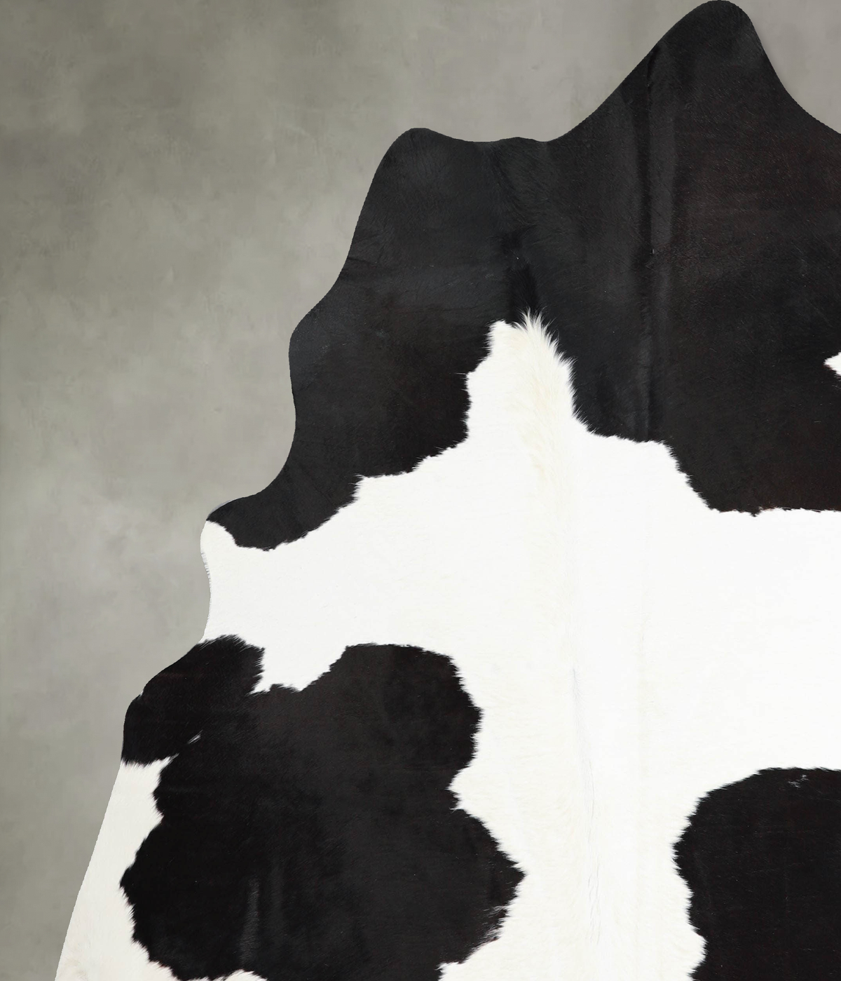 Black and White X-Large Brazilian Cowhide Rug 7'6"H x 6'8"W #A54451 by Hudson Hides