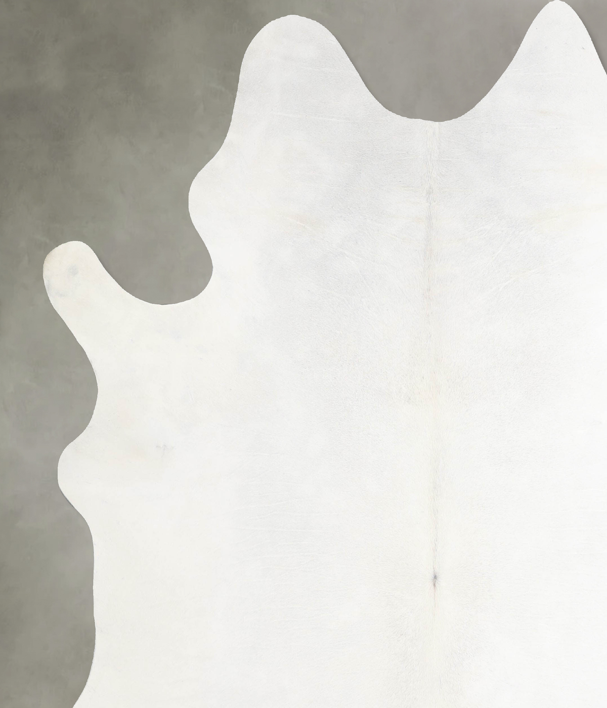 Solid White XX-Large Brazilian Cowhide Rug 7'7"H x 6'8"W #A54452 by Hudson Hides