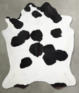 Black and White X-Large Brazilian Cowhide Rug 7'0"H x 6'3"W #A54453 by Hudson Hides