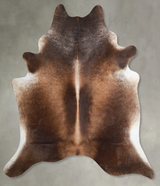 Chocolate XX-Large Brazilian Cowhide Rug 8'0"H x 7'1"W #A54455 by Hudson Hides