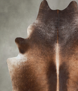 Chocolate XX-Large Brazilian Cowhide Rug 8'0"H x 7'1"W #A54455 by Hudson Hides