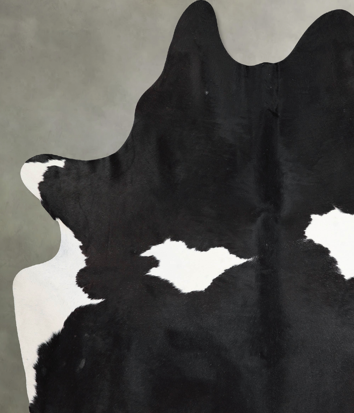 Black and White X-Large Brazilian Cowhide Rug 7'7"H x 6'2"W #A54456 by Hudson Hides