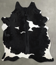 Black and White XX-Large Brazilian Cowhide Rug 8'2"H x 7'0"W #A54457 by Hudson Hides