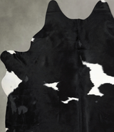 Black and White XX-Large Brazilian Cowhide Rug 8'2"H x 7'0"W #A54457 by Hudson Hides