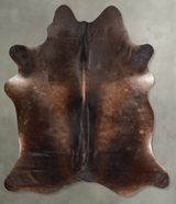Chocolate X-Large Brazilian Cowhide Rug 7'3"H x 6'0"W #A54460 by Hudson Hides