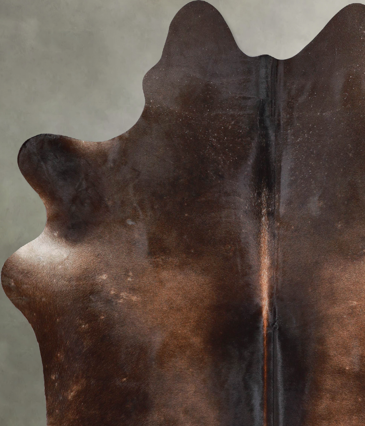 Chocolate X-Large Brazilian Cowhide Rug 7'3"H x 6'0"W #A54460 by Hudson Hides