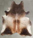 Grey with Beige XX-Large Brazilian Cowhide Rug 9'0"H x 6'10"W #A54464 by Hudson Hides