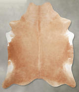 Solid Brown X-Large Brazilian Cowhide Rug 7'3"H x 6'9"W #A54470 by Hudson Hides