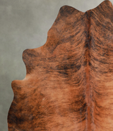 Medium Brindle X-Large Brazilian Cowhide Rug 7'8"H x 6'6"W #A54473 by Hudson Hides