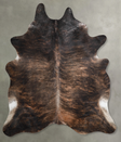 Dark Brindle XX-Large Brazilian Cowhide Rug 8'4"H x 7'0"W #A54476 by Hudson Hides