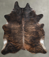 Dark Brindle XX-Large Brazilian Cowhide Rug 8'4"H x 7'0"W #A54476 by Hudson Hides