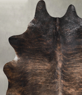 Dark Brindle XX-Large Brazilian Cowhide Rug 8'4"H x 7'0"W #A54476 by Hudson Hides