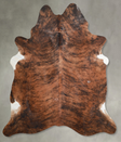 Dark Brindle XX-Large Brazilian Cowhide Rug 7'8"H x 6'9"W #A54477 by Hudson Hides