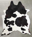 Black and White X-Large Brazilian Cowhide Rug 7'8"H x 6'5"W #A54480 by Hudson Hides