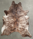 Light Brindle XX-Large Brazilian Cowhide Rug 8'0"H x 6'9"W #A54482 by Hudson Hides