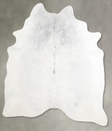 Light Grey X-Large Brazilian Cowhide Rug 7'3"H x 6'4"W #A54483 by Hudson Hides