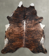Dark Brindle XX-Large Brazilian Cowhide Rug 8'4"H x 7'3"W #A54484 by Hudson Hides