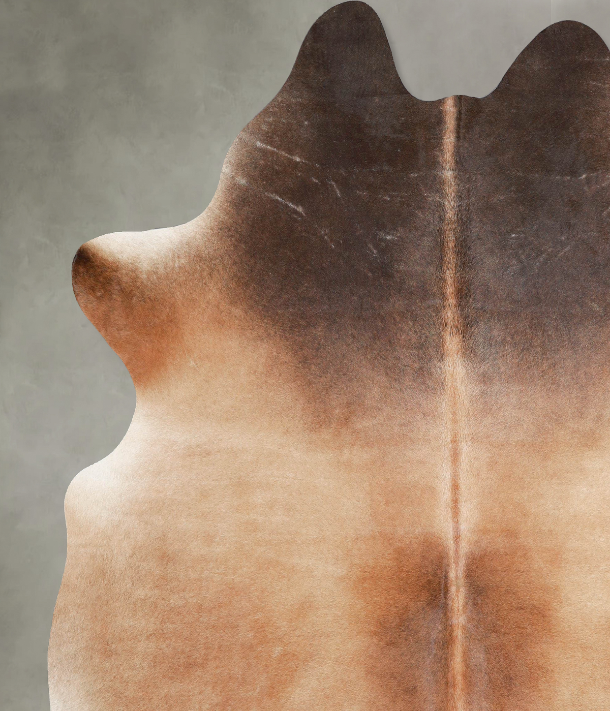 Light Caramel X-Large Brazilian Cowhide Rug 7'2"H x 6'1"W #A54485 by Hudson Hides