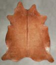 Solid Brown XX-Large Brazilian Cowhide Rug 7'10"H x 7'1"W #A54489 by Hudson Hides