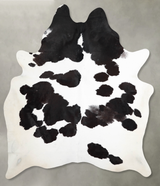 Black and White XX-Large Brazilian Cowhide Rug 8'6"H x 6'7"W #A54491 by Hudson Hides