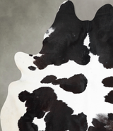 Black and White XX-Large Brazilian Cowhide Rug 8'6"H x 6'7"W #A54491 by Hudson Hides