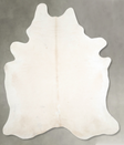 Ivory with Beige XX-Large Brazilian Cowhide Rug 8'3"H x 7'0"W #A54492 by Hudson Hides