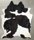 Black and White XX-Large Brazilian Cowhide Rug 7'11"H x 6'8"W #A54493 by Hudson Hides