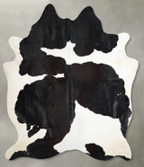 Black and White XX-Large Brazilian Cowhide Rug 7'11"H x 6'8"W #A54493 by Hudson Hides