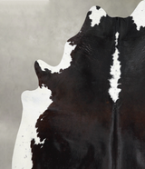Chocolate and White XX-Large Brazilian Cowhide Rug 7'10"H x 6'6"W #A54494 by Hudson Hides