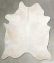 Solid White X-Large Brazilian Cowhide Rug 7'5"H x 6'8"W #A54495 by Hudson Hides
